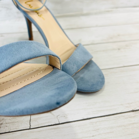 Lulus Light Blue Size 8 Ankle Strap Heels Open Toe. - Picture 11 of 13